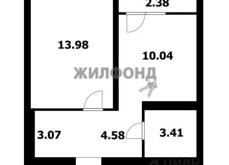 Продажа однокомнатной квартиры, 37 м2, Новосибирск, Красный проспект, 220/6, ЖК Лев Толстой