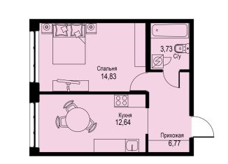 Продам 1-комнатную квартиру, 38 м2, Кудрово, проспект Строителей, 3, ЖК Айди Кудрово