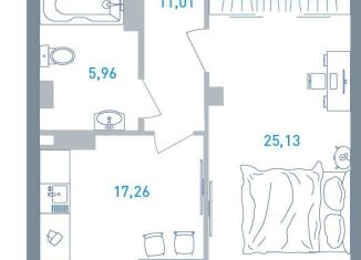 Продам однокомнатную квартиру, 61.3 м2, Ярославль, Московский проспект, 78, Красноперекопский район