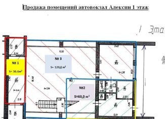 Продается торговая площадь, 36.6 м2, Алексин, шоссе Генерала Короткова, 4