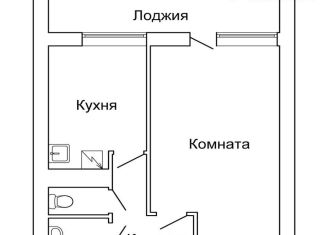 Продам 1-комнатную квартиру, 30 м2, Москва, Авиационная улица, 77к2, ЖК Алые Паруса