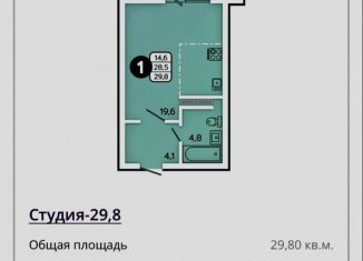 Квартира на продажу студия, 29.5 м2, Орёл, Заводской район