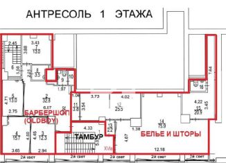 Продам торговую площадь, 495 м2, Москва, Вельяминовская улица, 6, метро Семеновская