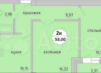 Продается двухкомнатная квартира, 55 м2, Новосибирск, Тульская улица, 80, ЖК Тульский