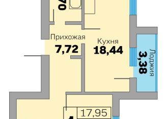 Продается однокомнатная квартира, 51.5 м2, Зеленоградск, Приморская улица, 13С