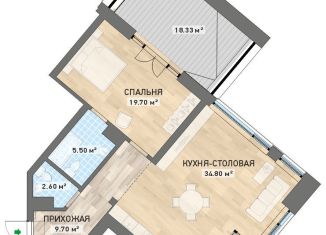 Продажа 2-комнатной квартиры, 94.7 м2, Екатеринбург, Гаринский переулок, 3, ЖК Гаринский 3