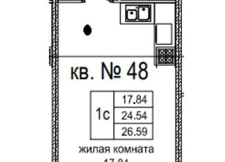 Квартира на продажу студия, 26 м2, Санкт-Петербург, Глухарская улица, 30, ЖК Ультра Сити