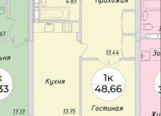 Продам квартиру со свободной планировкой, 49 м2, Новосибирск, Тульская улица, 80, метро Студенческая