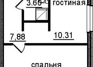 Продается 1-ком. квартира, 42.6 м2, Санкт-Петербург, метро Купчино, Витебский проспект, 101к1