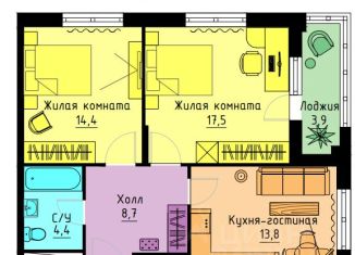 Продается двухкомнатная квартира, 62.7 м2, Москва, станция Коптево, жилой комплекс Михалковский, к1