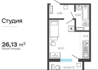 Продам квартиру студию, 26.1 м2, Челябинск, Тракторозаводский район