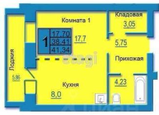 Продажа 1-комнатной квартиры, 41.3 м2, Орёл, Заводской район, Комсомольская улица, 269А