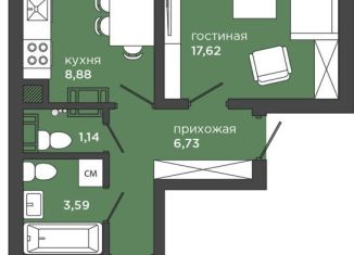 Продажа двухкомнатной квартиры, 54 м2, Калининград, улица Каблукова, 11, ЖК Смольный Парк