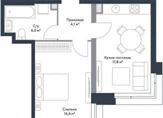 Продам двухкомнатную квартиру, 44.5 м2, Москва, район Нагатинский Затон
