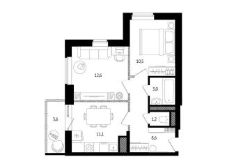 Продажа 2-комнатной квартиры, 48.1 м2, Ростов-на-Дону, ЖК Пятый Элемент, проспект Солженицына, 21