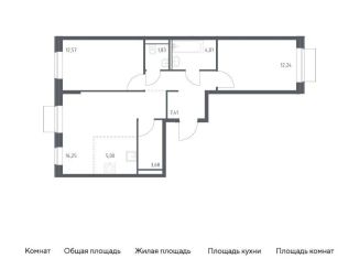 Продажа 2-ком. квартиры, 63 м2, Москва, ЮВАО
