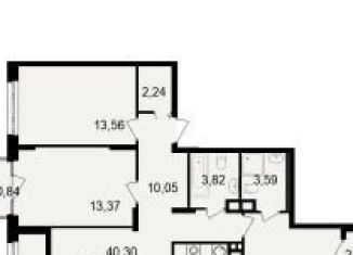 Продажа трехкомнатной квартиры, 83.1 м2, Рязань