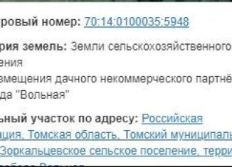 Продажа участка, 8.1 сот., ДНП Слобода Вольная, Крутая улица, 20