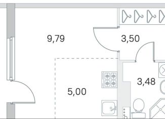 Продаю квартиру студию, 24.8 м2, посёлок Стрельна, ЖК Любоград