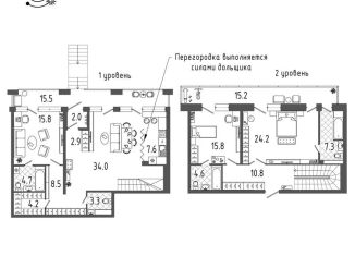 Продается 4-комнатная квартира, 154 м2, Санкт-Петербург, проспект Обуховской Обороны, 70к4, метро Ломоносовская