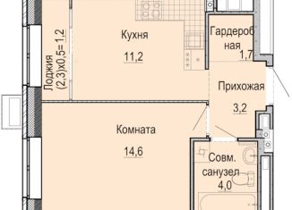 Продам 1-комнатную квартиру, 34.7 м2, Ижевск