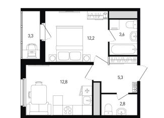 1-ком. квартира на продажу, 38.3 м2, Ростов-на-Дону, ЖК Левенцовка Парк