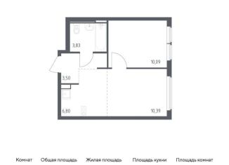 Продам 2-комнатную квартиру, 34.6 м2, Москва, жилой комплекс Остафьево, к22