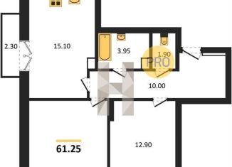 2-ком. квартира на продажу, 61.2 м2, Новосибирск, ЖК на Королёва, улица Королёва, 4