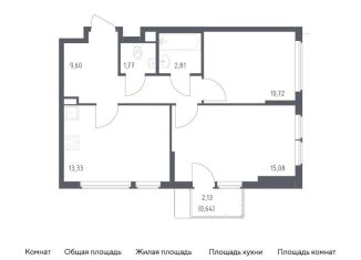 2-комнатная квартира на продажу, 54 м2, Москва, жилой комплекс Остафьево, к22