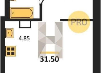 Продается квартира студия, 31.5 м2, Новосибирск, метро Маршала Покрышкина, улица Королёва, 4