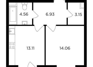 Продажа 1-комнатной квартиры, 43.6 м2, Москва, жилой комплекс Форивер, 8, ЖК Форивер
