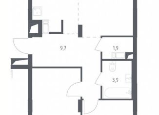 3-комнатная квартира на продажу, 67 м2, Люберцы, жилой комплекс Люберцы 2020, к65