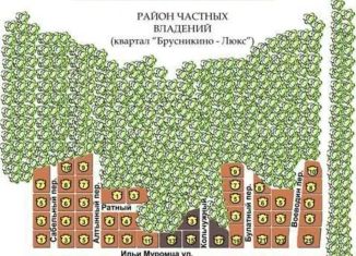 Продажа земельного участка, 10 сот., коттеджный поселок Брусникино