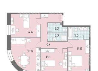 Продам трехкомнатную квартиру, 82.6 м2, Москва, станция ЗИЛ, улица Родченко, 2