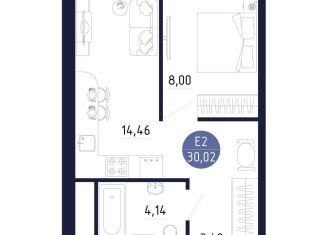 1-комнатная квартира на продажу, 30 м2, Тульская область