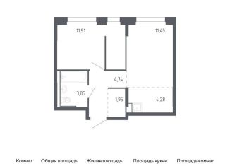 Продаю 1-комнатную квартиру, 38.2 м2, Тюменская область