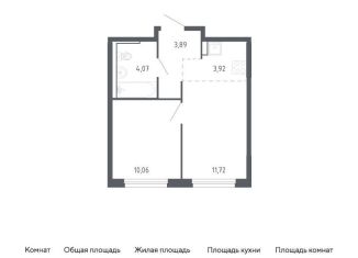 1-ком. квартира на продажу, 33.7 м2, Тюменская область