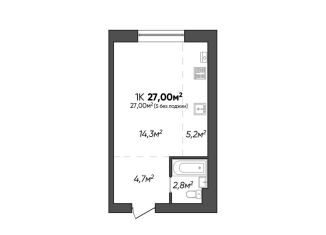 Продажа 1-комнатной квартиры, 27 м2, Краснослободск