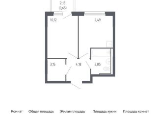 Продается однокомнатная квартира, 31.4 м2, Тюмень, Ленинский округ