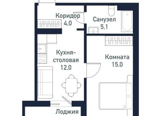 Продам однокомнатную квартиру, 36.1 м2, Челябинская область, улица имени Ефрейтора Потехина, 5