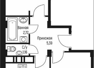 Продажа 2-комнатной квартиры, 48.7 м2, аул Новая Адыгея