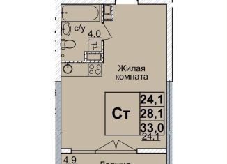 Продается квартира студия, 33 м2, Нижний Новгород, Нижегородский район