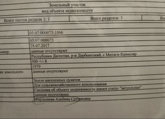 Продам участок, 5 сот., Дагестанские Огни, улица Козленко