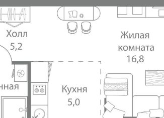 Продажа квартиры студии, 30.9 м2, Москва, станция Немчиновка