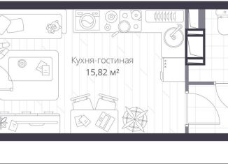 Продам квартиру студию, 24.6 м2, Ленинградская область