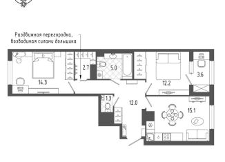 Продается 2-комнатная квартира, 64.2 м2, Санкт-Петербург, метро Балтийская, Измайловский бульвар, 9