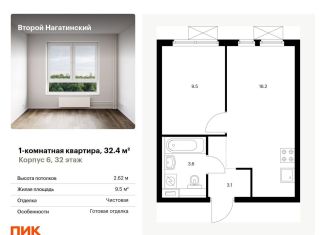 Продается 1-ком. квартира, 32.4 м2, Москва, ЮАО
