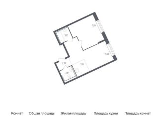Однокомнатная квартира на продажу, 46.6 м2, село Лайково, жилой комплекс Рублёвский Квартал, 57