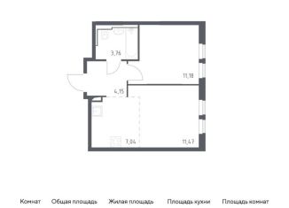 Продается 2-ком. квартира, 37.6 м2, Москва, жилой комплекс Остафьево, к19