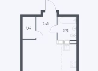 Продаю квартиру студию, 26.6 м2, поселение Мосрентген, жилой комплекс Квартал Румянцево, к1